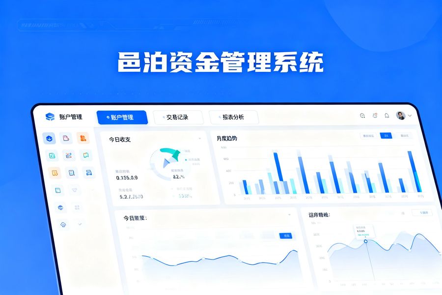 邑泊咨詢:賬戶管理模塊覆蓋全生命周期(開戶—變更—銷戶),支持銀行、第三方支付、現金等多類型賬戶集中管控,實現余額、流水、回單自動采集與統一歸檔。