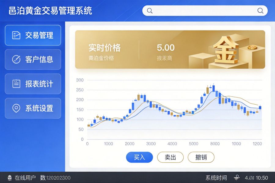 邑泊咨詢：邑泊黃金交易管理系統產品資料介紹