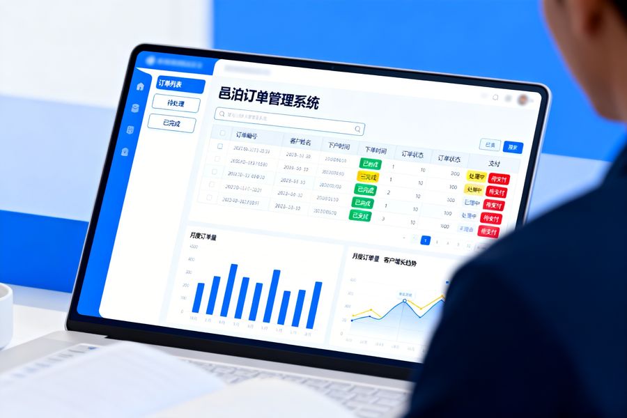 邑泊咨詢：邑泊訂單管理系統幫助用戶擺脫手寫記錄、Excel統計的低效模式，實現訂單從錄入到歸檔的全流程數字化、規范化管控。
