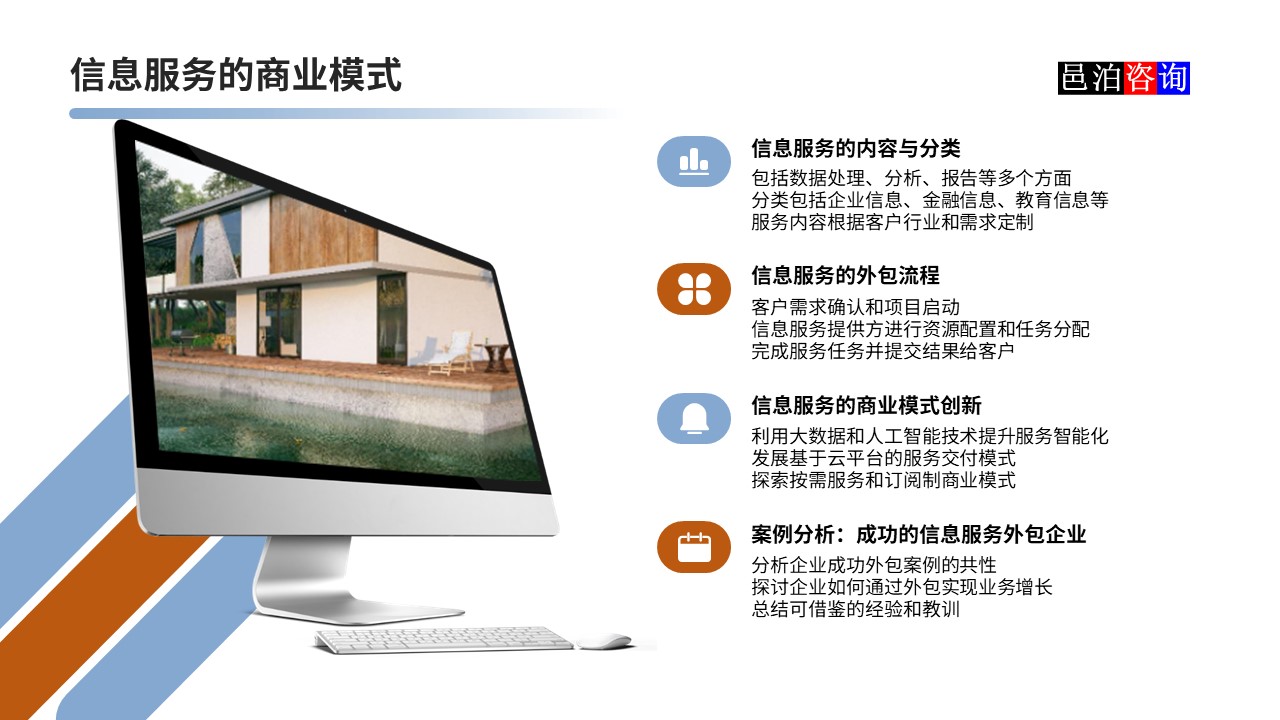 邑泊數字化智能化技術軟件定制與信息服務遠程外包商業模式分析信息服務的商業模式