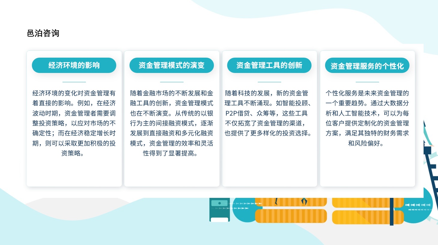 隨著初級會計考試日期的臨近，每一位考生都進入了緊張的備考階段, 邑泊資金管理管理是企業管理的重要組成部分，旨在確保企業或組織的財務資源和資本得到有效管理和控制，同時滿足組織當前和未來的需求。