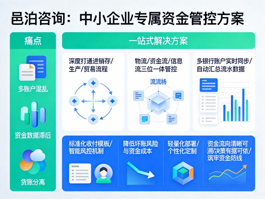 邑泊打通財務核算鏈路，資金管理軟件自動生成標準化會計憑證，實現資金交易與核算無縫銜接。