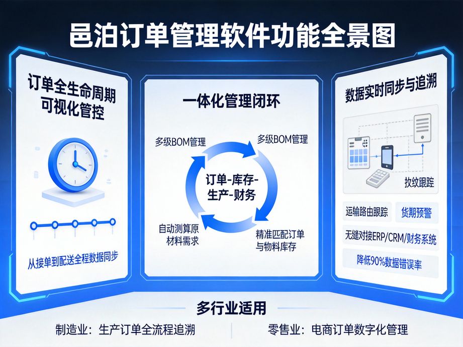 邑泊優化物流配送環節，訂單管理系統聯動物流實現配送軌跡實時追蹤