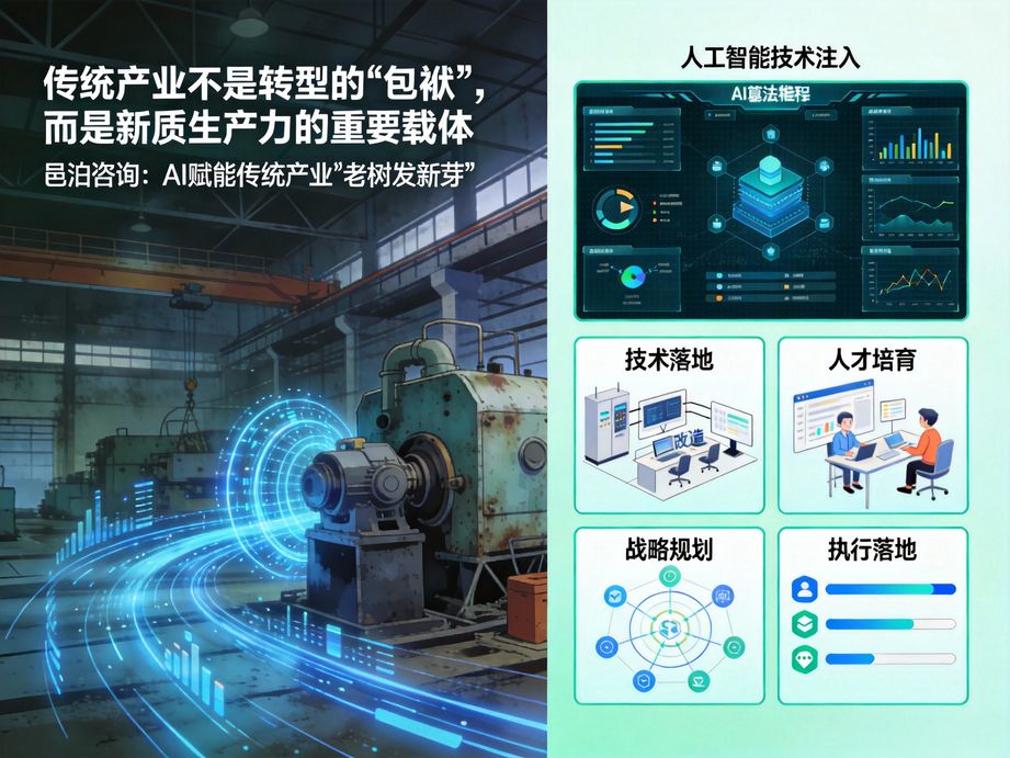 專注數字化轉型戰略規劃，邑泊咨詢通過人工智能技術賦能企業各業務環節，提升企業數字化核心競爭力。