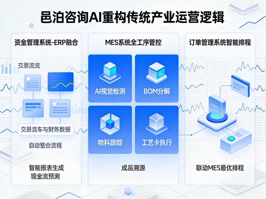 邑泊咨詢憑借資深的咨詢團隊，用人工智能優化企業數字化轉型流程，為客戶提供精準、高效的落地指導。