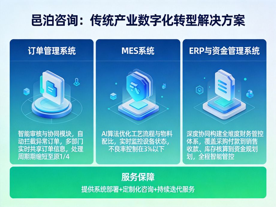 邑泊咨詢專注數字時代企業轉型，將人工智能融入數字化轉型全流程，為客戶創造可持續的發展價值。