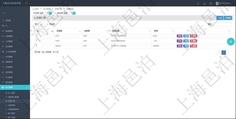 在項目管理軟件會計管理系統里,貨幣單位抽象為資源單位,進一步支持以大眾商品直接計價及擴展貨幣范圍與算法到一些很難簡單用常規貨幣定價與計價的商品服務場景。可通過資源匯率查詢返回貨幣匯率并維護匯率數據,查詢資源匯率列表返回的信息有:買資源、賣資源、生效日期、價格或匯率。