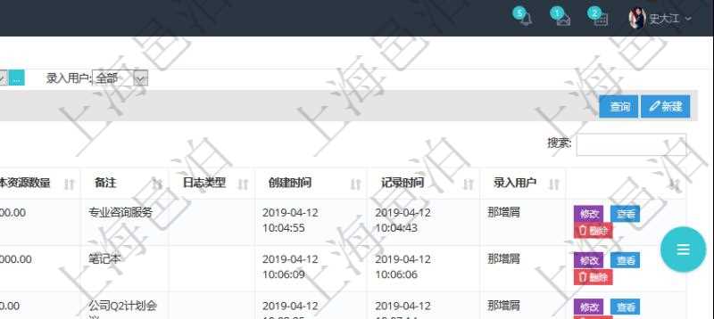 通過項目管理軟件人力資源管理系統可以查詢每個團隊的所有團隊成員的收支情況,也可以查詢得到每個員工在所有團隊下的收支情況,明細信息包括:人員、團隊、獲得資源類型、獲得資源數量、成本資源、成本資源數量、備注、日志類型、創建時間、記錄時間、錄入用戶。