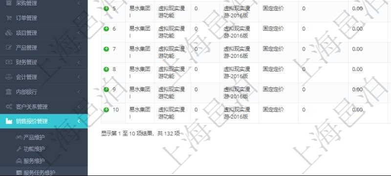 在項目管理軟件銷售報價管理系統中,服務可以通過組合任務來定制裁剪報價,查詢服務任務時返回信息有:父任務、序號、定價方式、定價參考任務、參考比率、服務任務編號、任務名稱、任務描述、任務種類、任務價格、最低價、成本、單價等信息。
