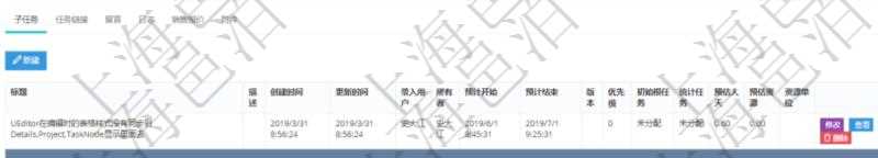 項目管理軟件項目管理模塊任務維護明細查詢還可以關聯查詢更多相關資料,比如子任務信息:子任務標題、描述、所有者、是否顯示在任務樹、預計開始、預計結束、版本、優先級、初始根任務、統計任務、項目、預估人天、預估資源、任務類型、任務風險、任務質量、資源單位、任務狀態、創建時間、錄入用戶。
